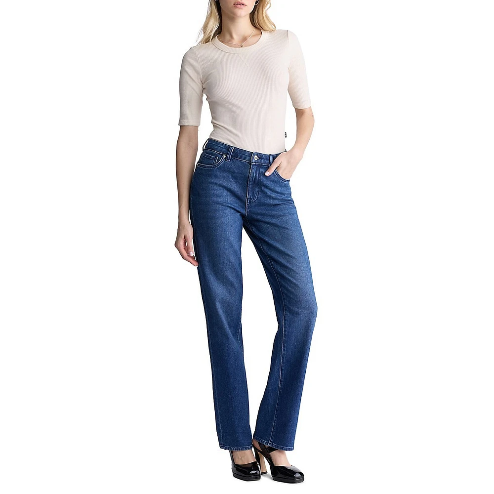 Mary Mid-Rise Stretch Jeans