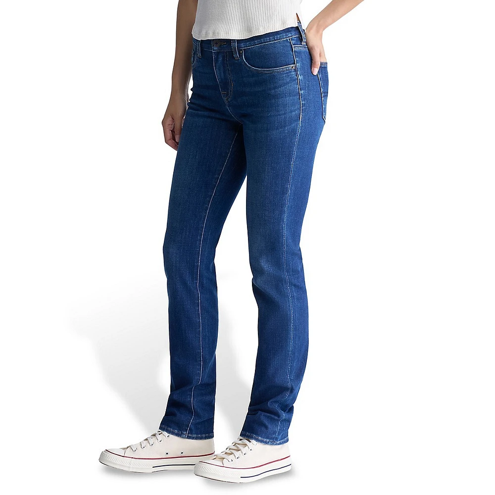 Carrie Mid-Rise Slim Stretch Jeans