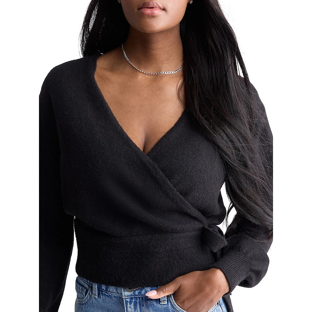 Jadis Long-Sleeve Wrap Sweater