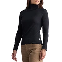 Ribbed Turtleneck Top