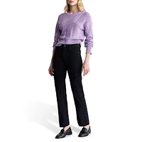 Mary Mid-Rise Straight-Leg Corduroy Jeans