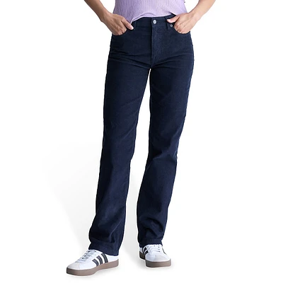 Mary Mid-Rise Straight-Leg Corduroy Jeans
