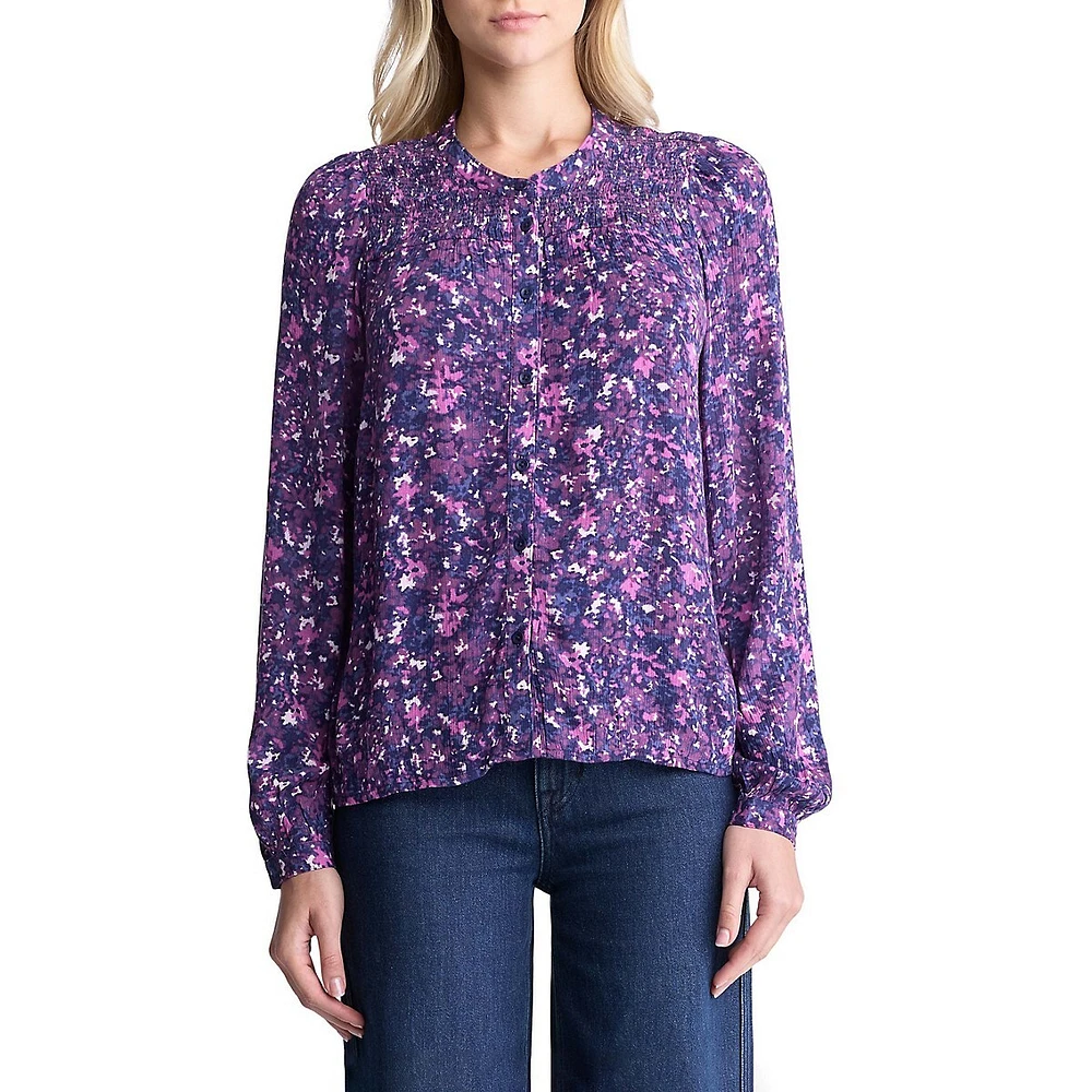 Zosia Floral Smocked Blouse