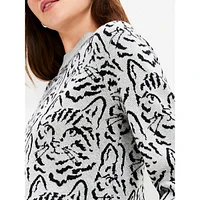 All Over Feline Crewneck Sweater