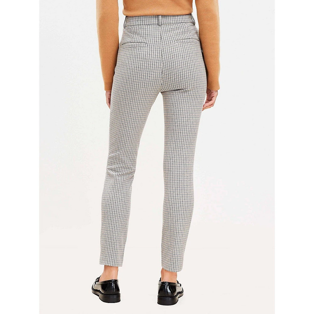 Sutton Skinny Pants Plaid Bi-Stretch