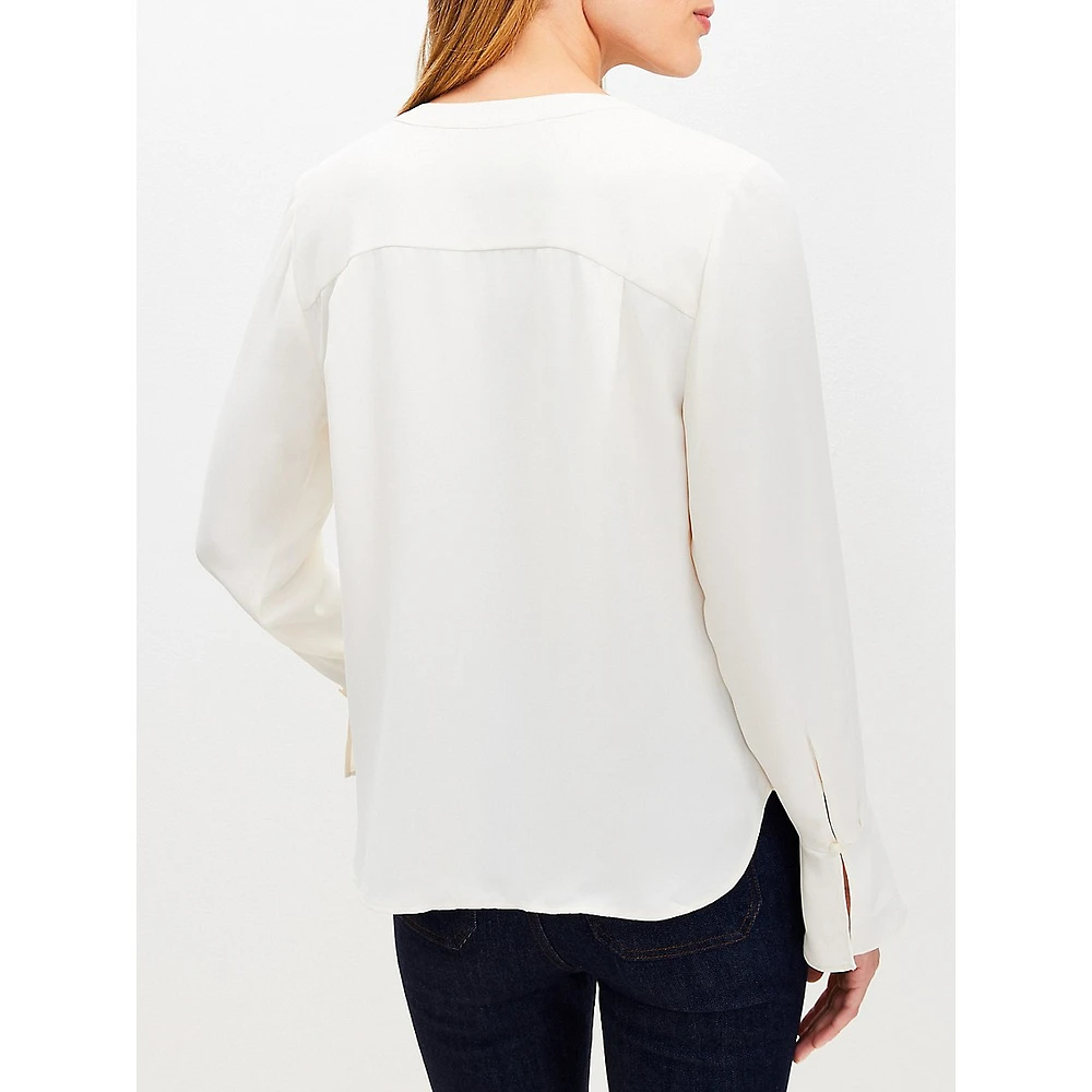 Cascading Ruffle Blouse