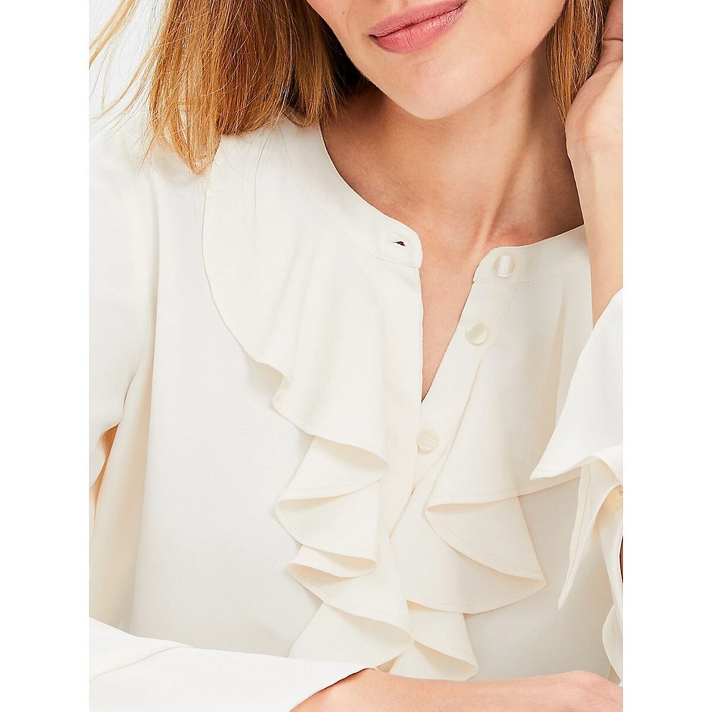 Cascading Ruffle Blouse