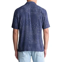 Santi Paisley Short-Sleeve Shirt