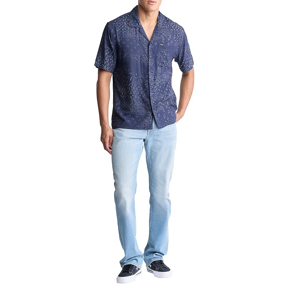 Santi Paisley Short-Sleeve Shirt
