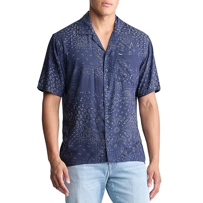 Santi Paisley Short-Sleeve Shirt