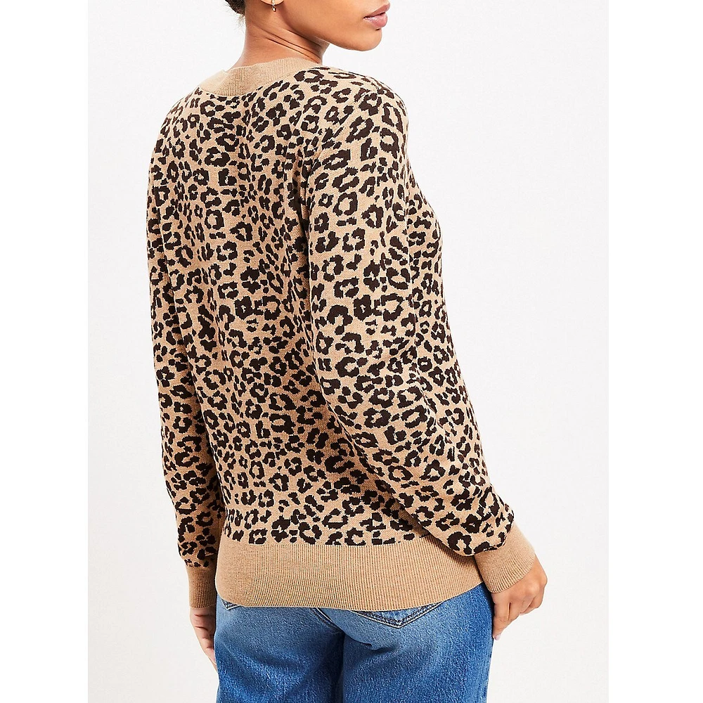 Leopard Print Luxe Knit Sweater