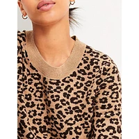 Leopard Print Luxe Knit Sweater