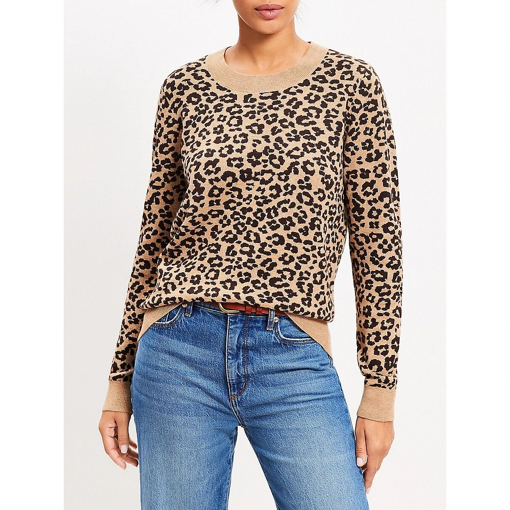 Leopard Print Luxe Knit Sweater