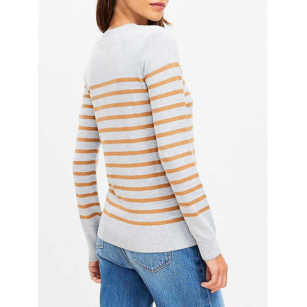 Striped Luxe Knit Sweater