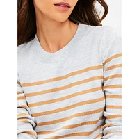 Striped Luxe Knit Sweater