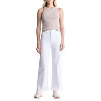 Adele High-Rise Wide-Leg Soft Wash Jeans