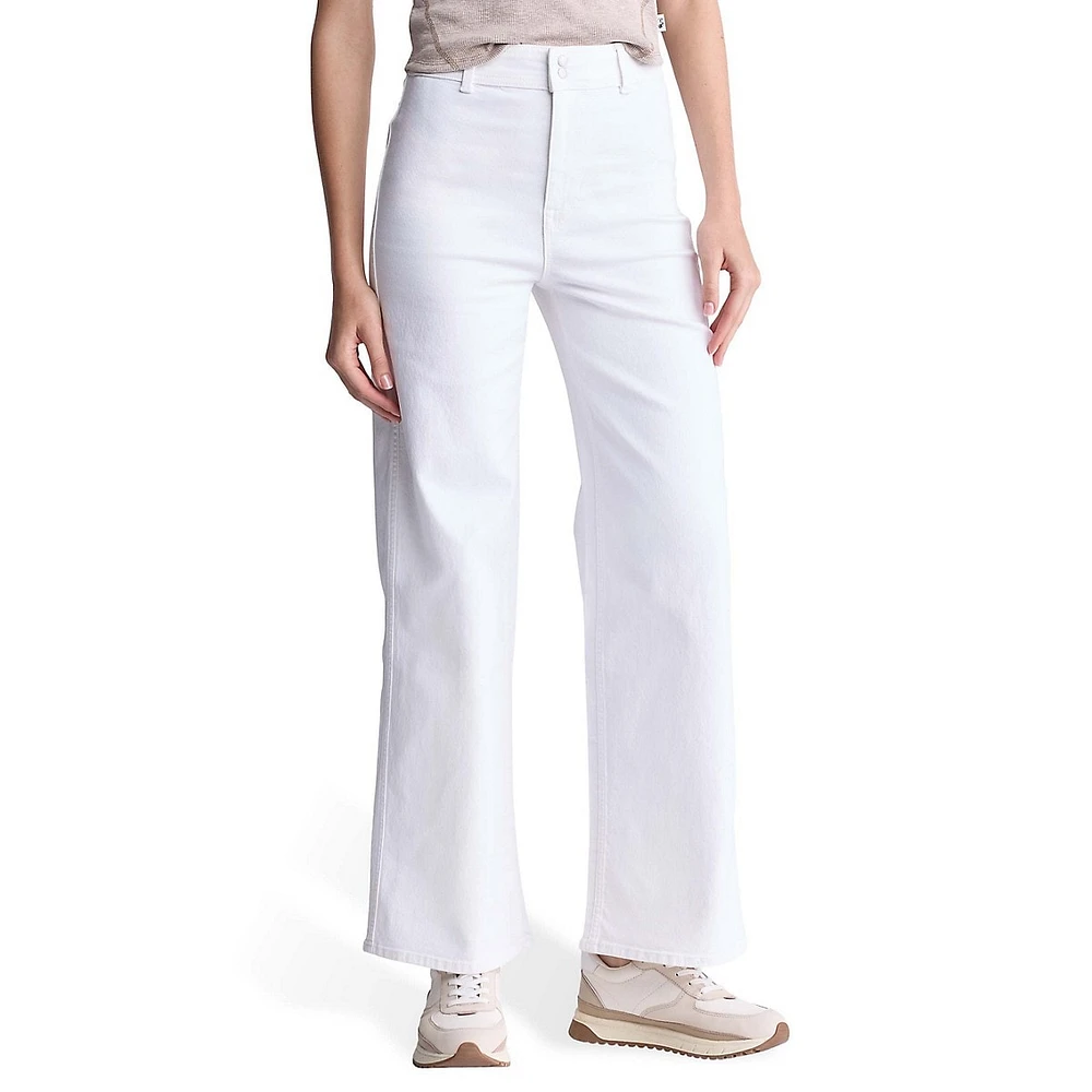 Adele High-Rise Wide-Leg Soft Wash Jeans