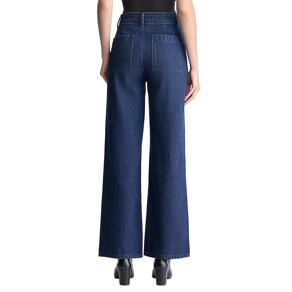 Adele High-Rise Wide-Leg Jeans