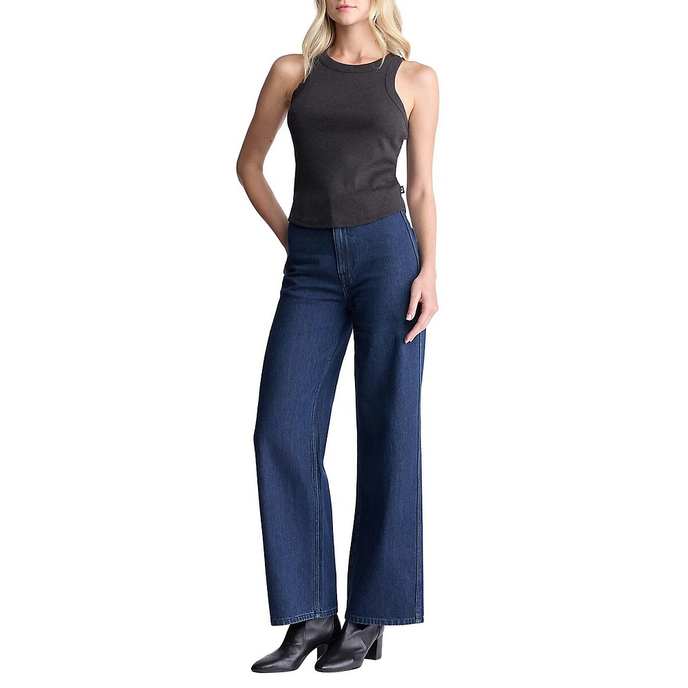 Adele High-Rise Wide-Leg Jeans