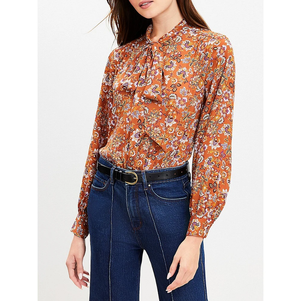 Floral Bow Blouse