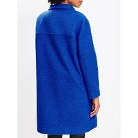 Curly Funnel Neck Coat