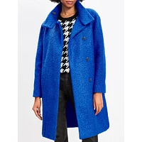 Curly Funnel Neck Coat