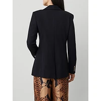 Fitted Long Sculptural Blazer