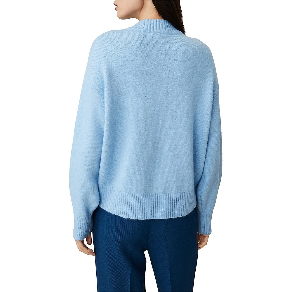 Fuzzy Crewneck Sweater