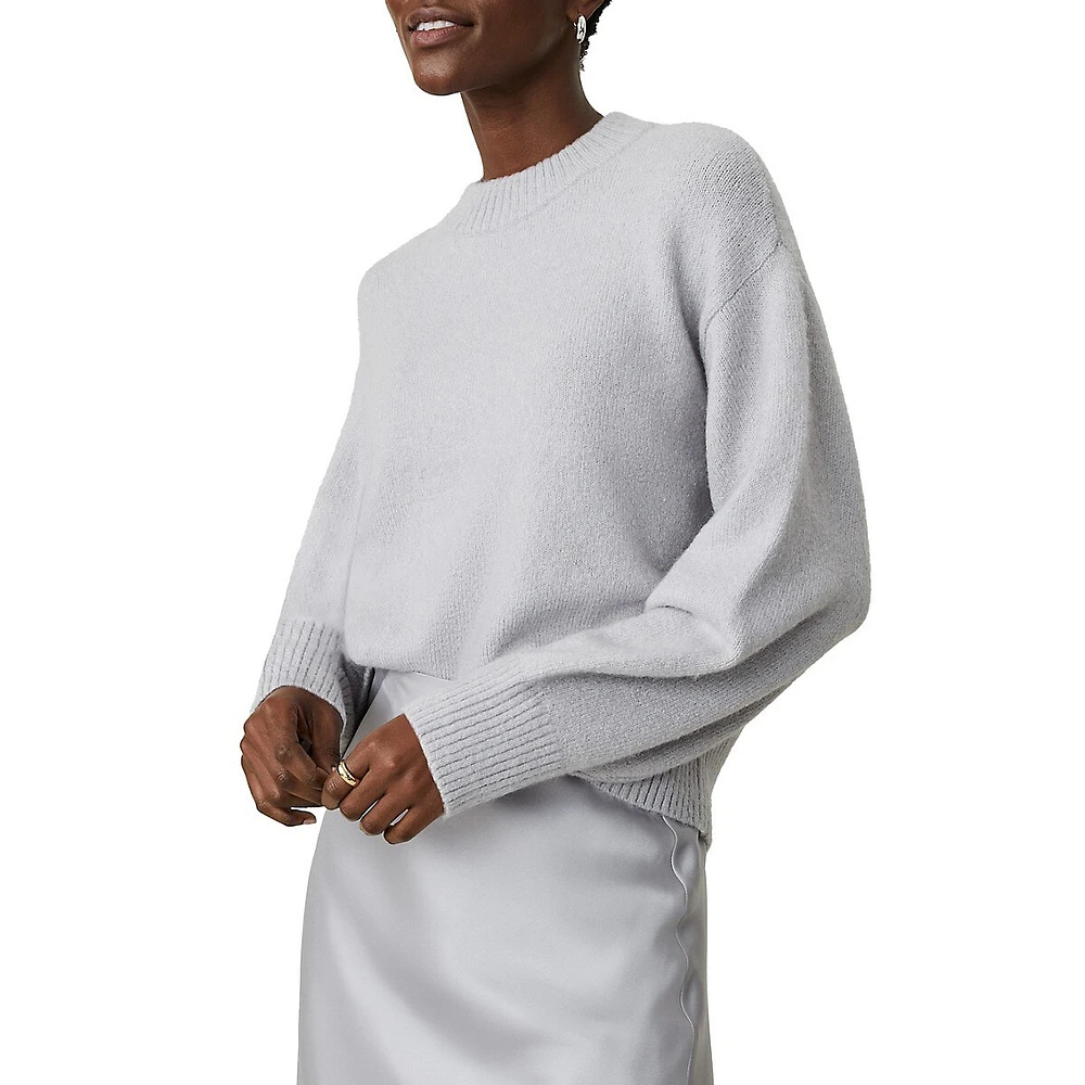 Fuzzy Crewneck Sweater