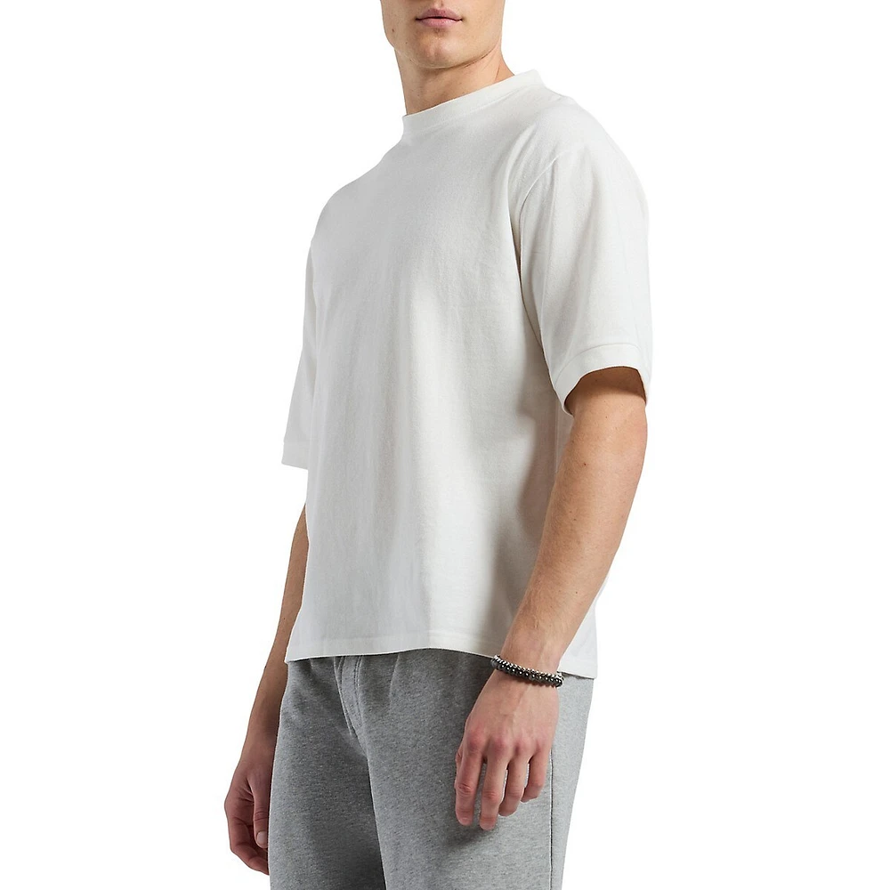 Kinsley Piqué-Knit Relaxed-Fit T-Shirt