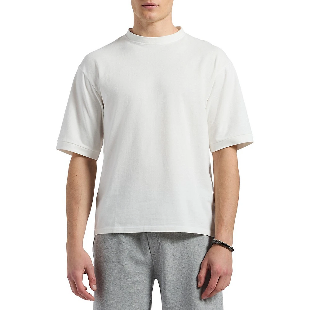 Kinsley Piqué-Knit Relaxed-Fit T-Shirt