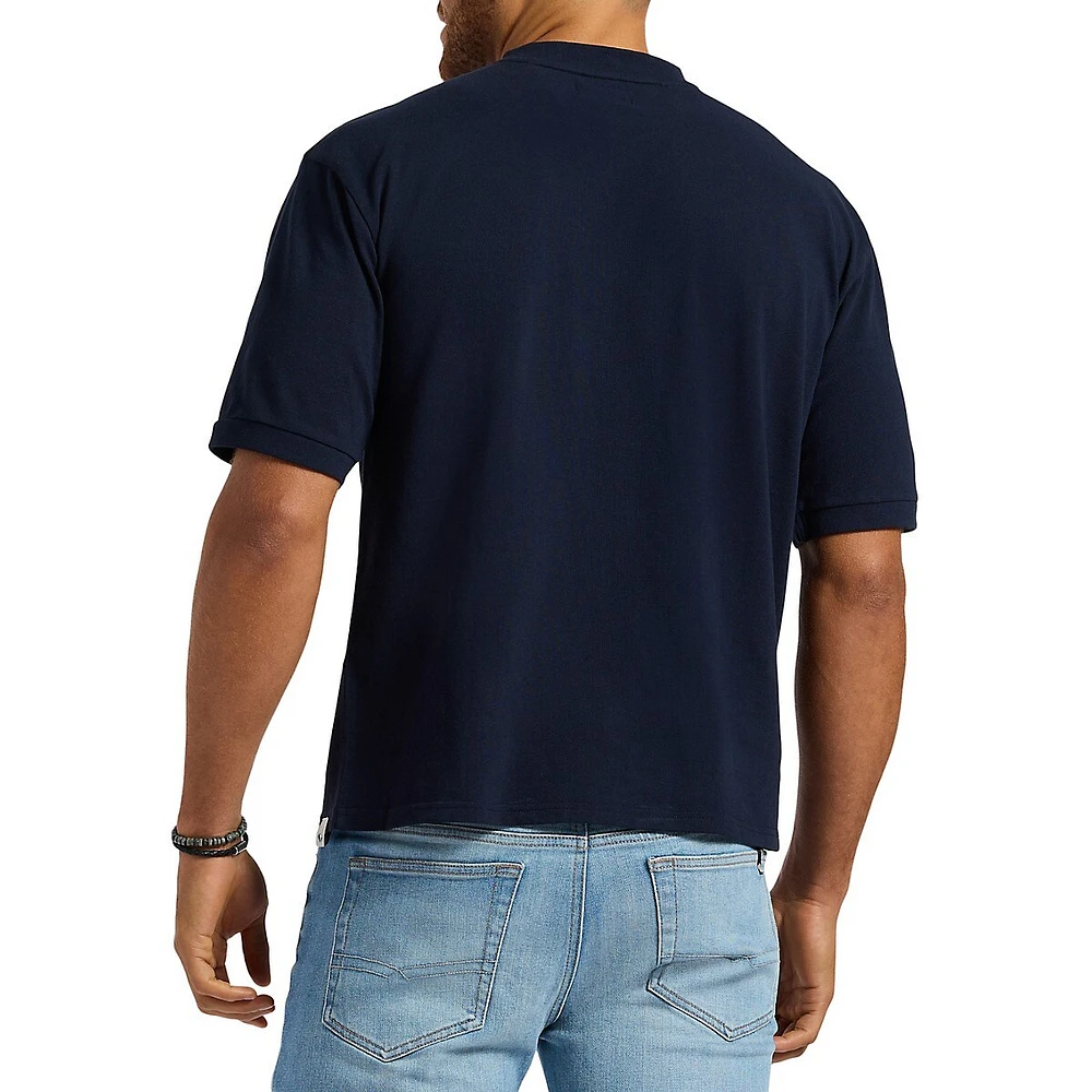 Kinsley Piqué-Knit Relaxed-Fit T-Shirt