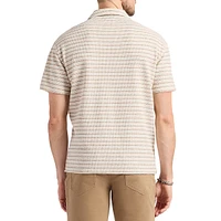 Chemise de camp en jersey rayé coupe décontractée Koddy