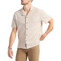 Chemise de camp en jersey rayé coupe décontractée Koddy