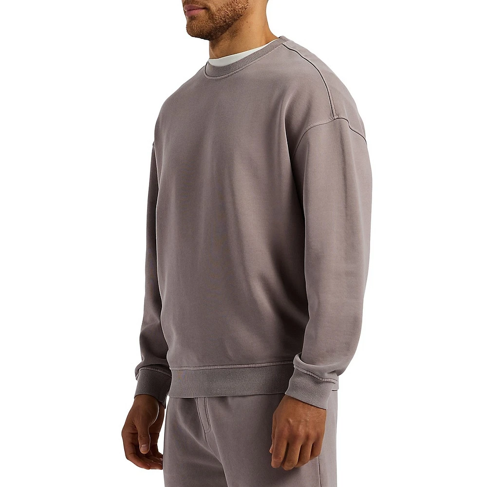 Sweat-shirt ras du cou coupe décontractée