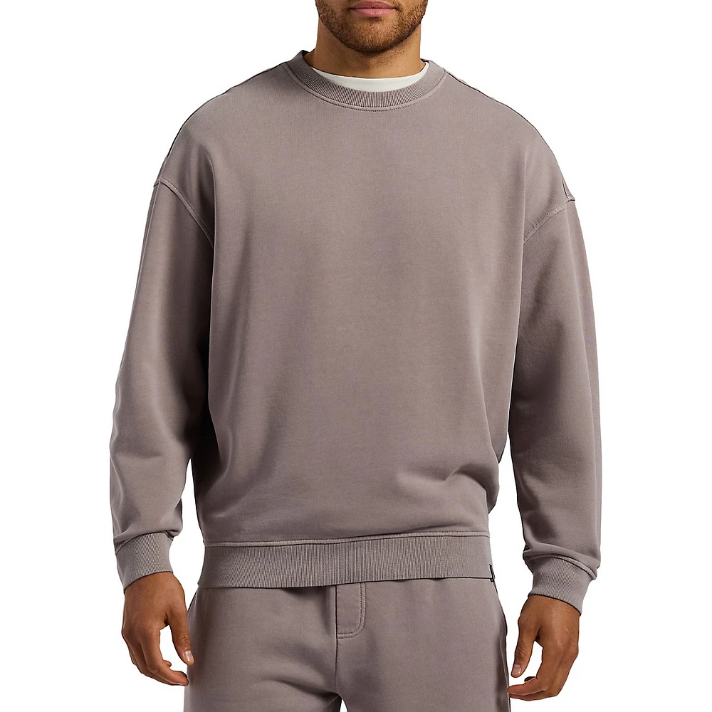 Sweat-shirt ras du cou coupe décontractée