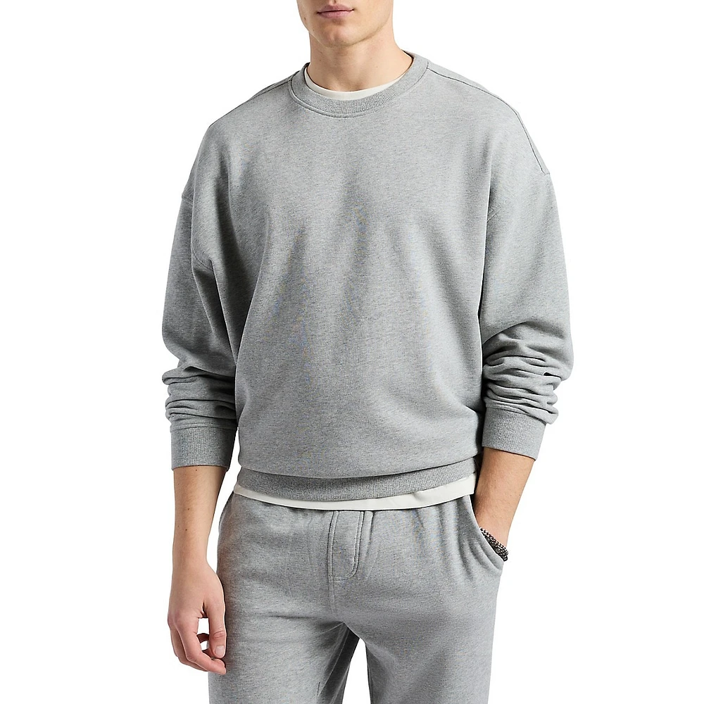 Sweat-shirt ras du cou coupe décontractée