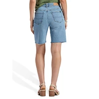 Bambi High-Rise Denim Bermuda Shorts