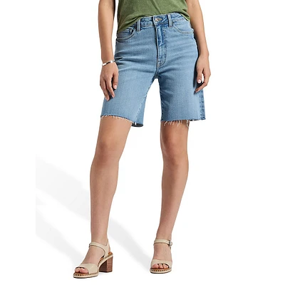 Bambi High-Rise Denim Bermuda Shorts