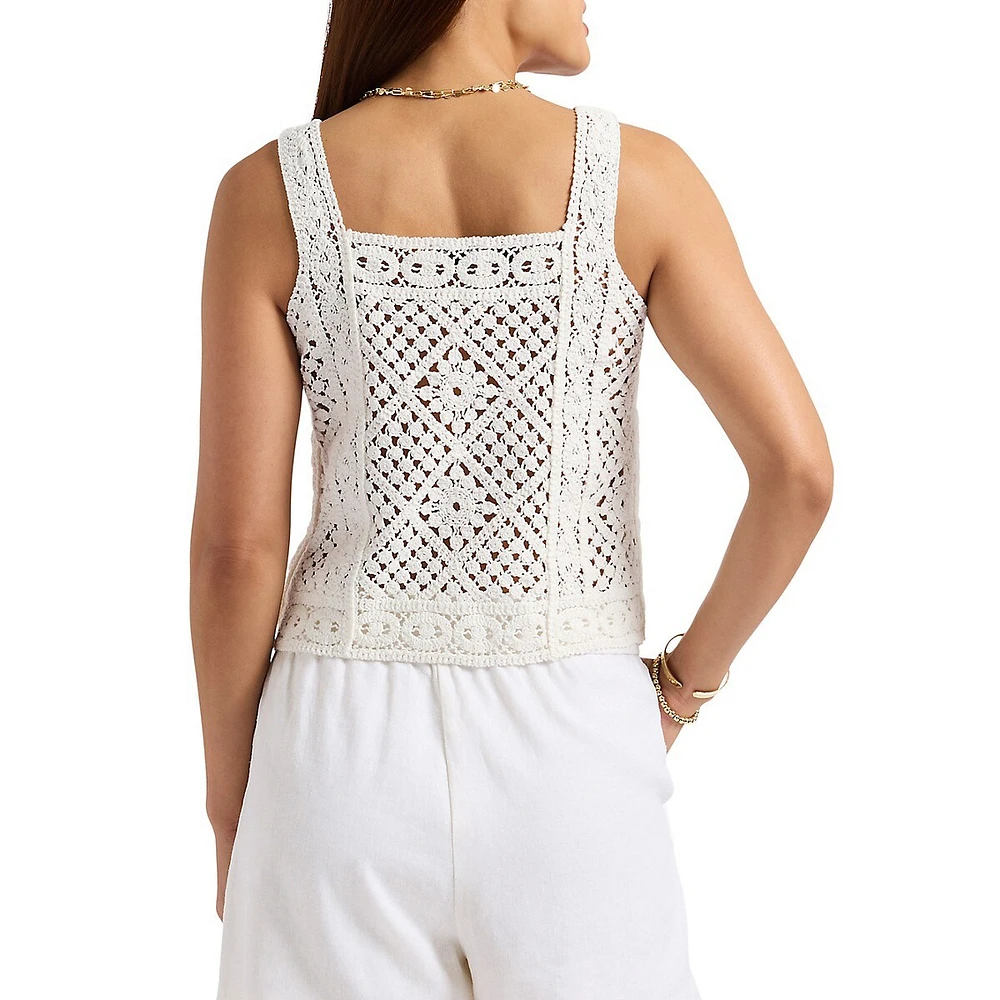 Thalassa Crochet Tank Top