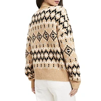 Fair Isle Modern Turtleneck Sweater