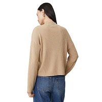 Ribbed Mockneck Sweater