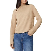 Ribbed Mockneck Sweater