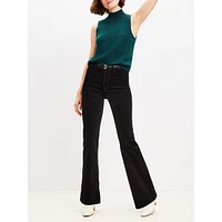 5 Pocket Slim Flare Pants Velvet