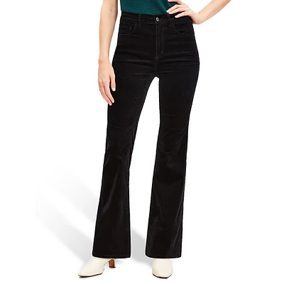 5 Pocket Slim Flare Pants Velvet