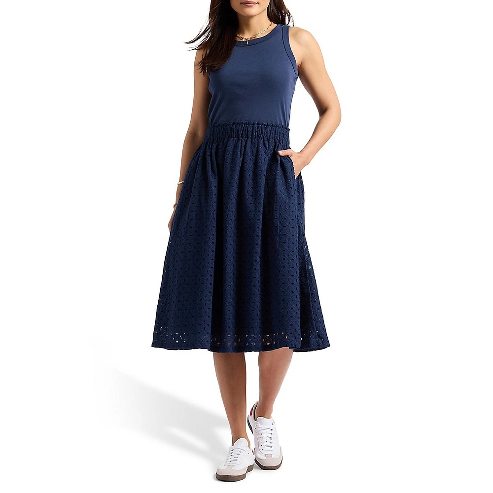 Drea Eyelet Tank Dress