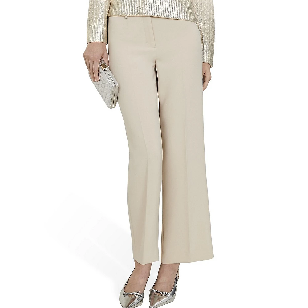 Straight Ankle Pant Crepe