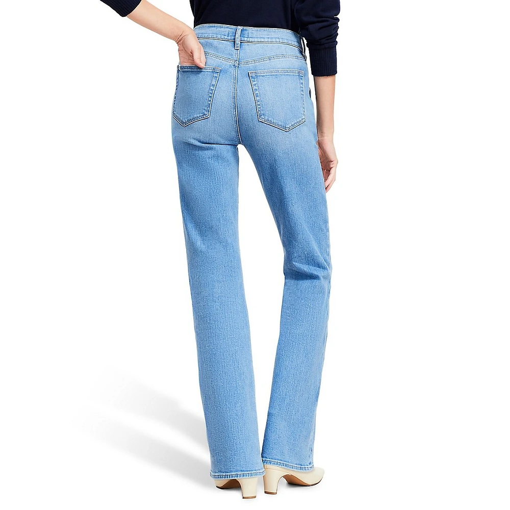 Utility Pocket High Rise Slim Flare Jeans