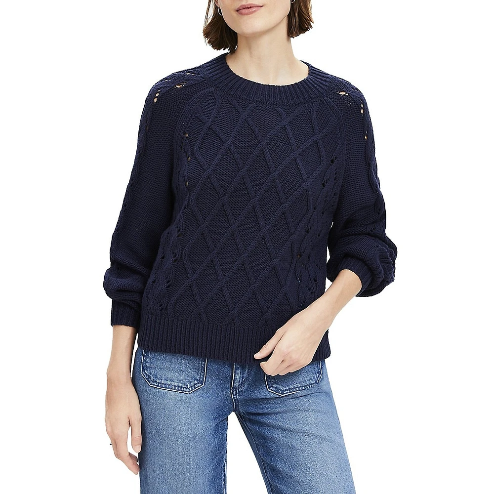 Texture Stitch Abbreviated Pullover