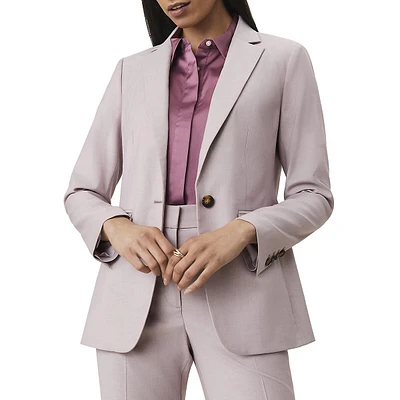 Le blazer à un bouton en stretch intemporel